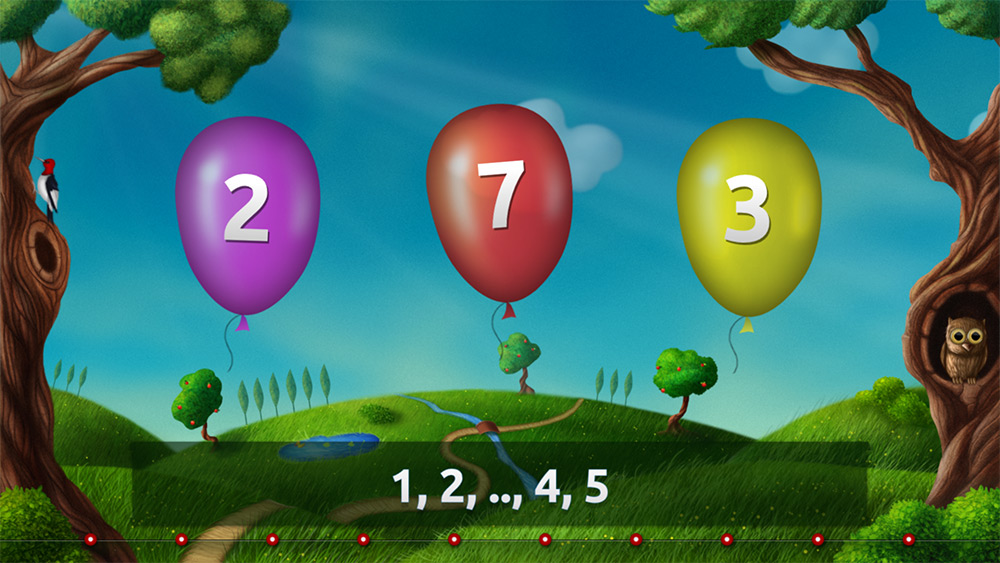 Screenshot from Balloons activity